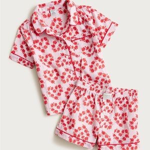 J. CREW Girls' short-sleeve pajama set in prints